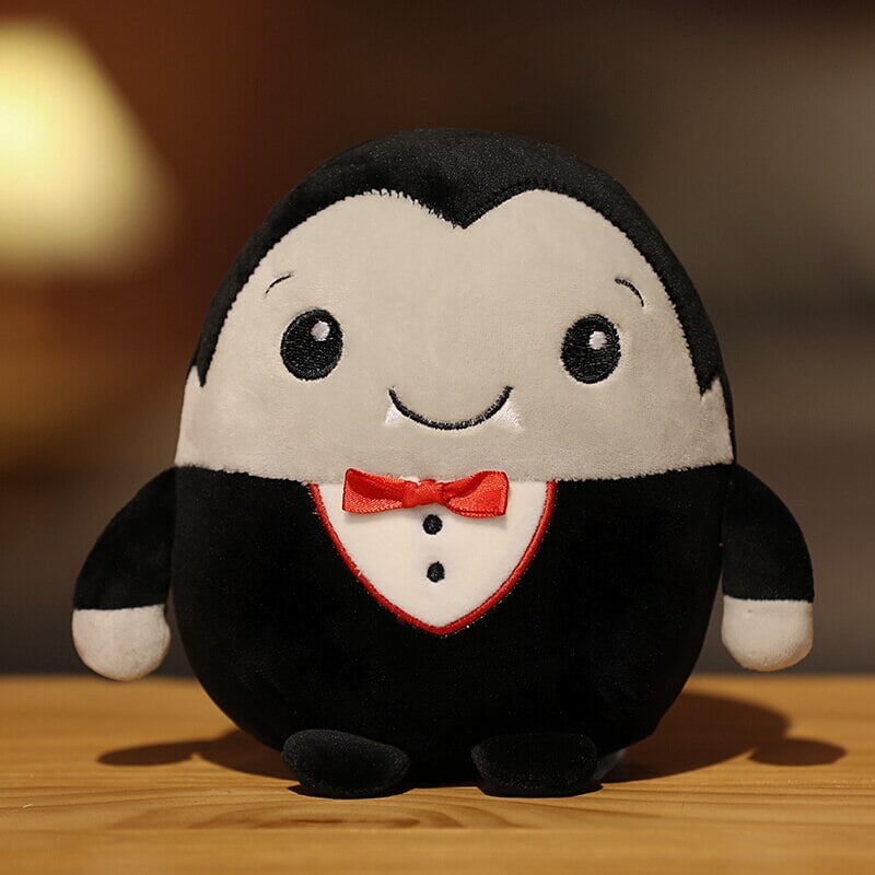 Adorable Halloween Plushies: Kawaii Skeletons, Pumpkin Zombies, Frankenstein, and Vampires!