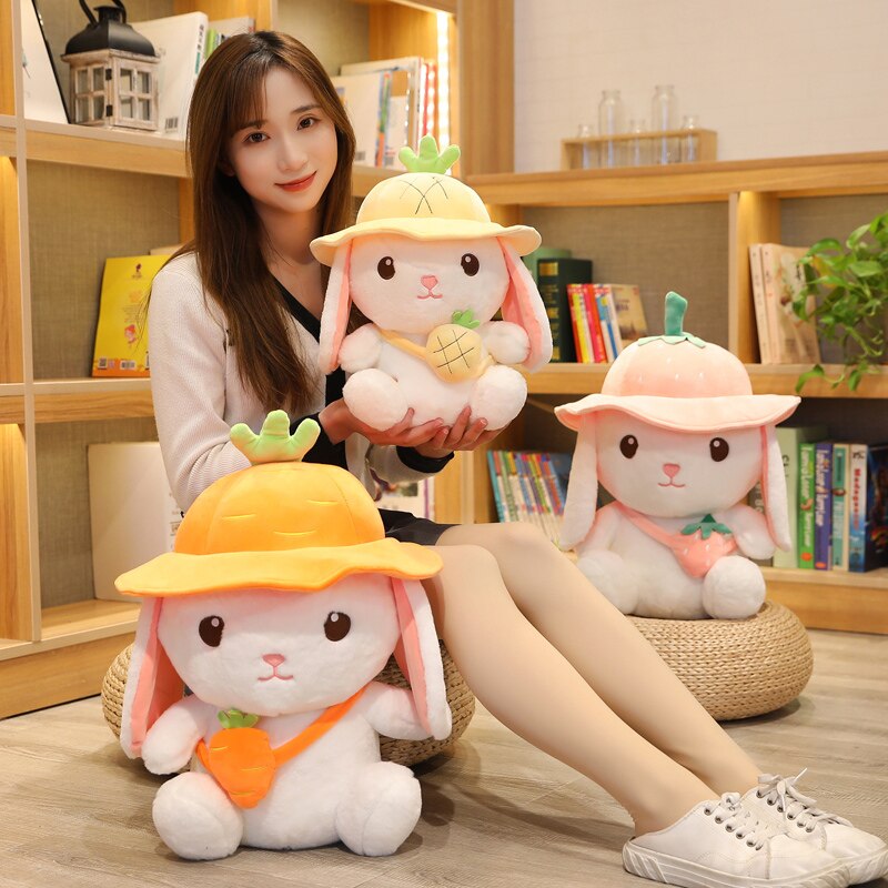 Adorable Kawaii White Bunny Plushie Family for Your Adventures!
