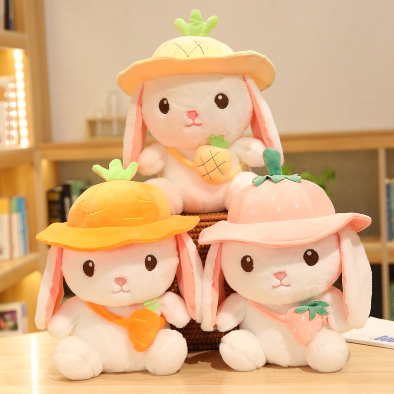 Adorable Kawaii White Bunny Plushie Family for Your Adventures!