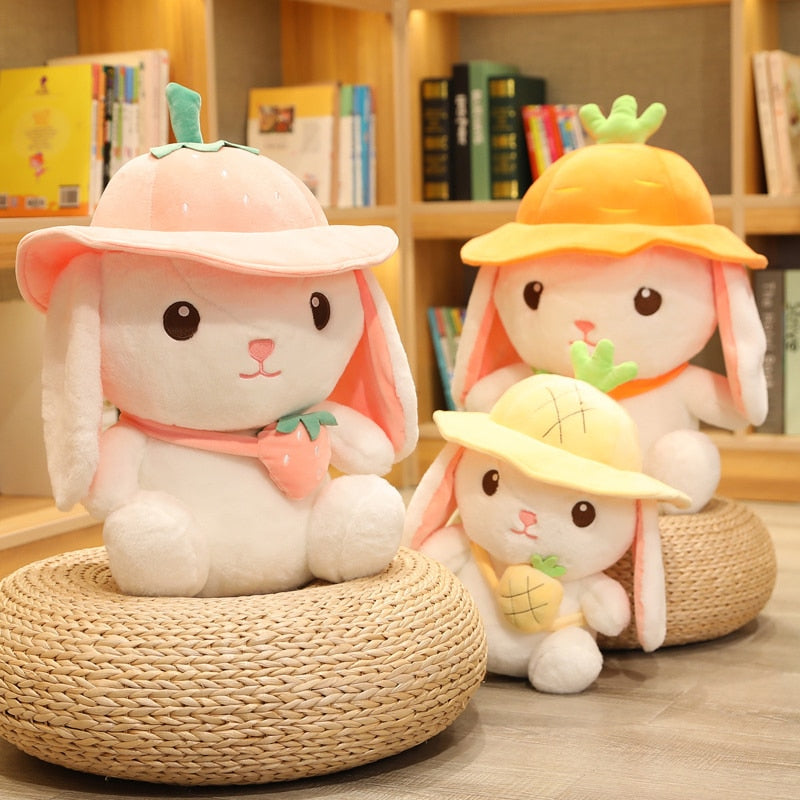 Adorable Kawaii White Bunny Plushie Family for Your Adventures!
