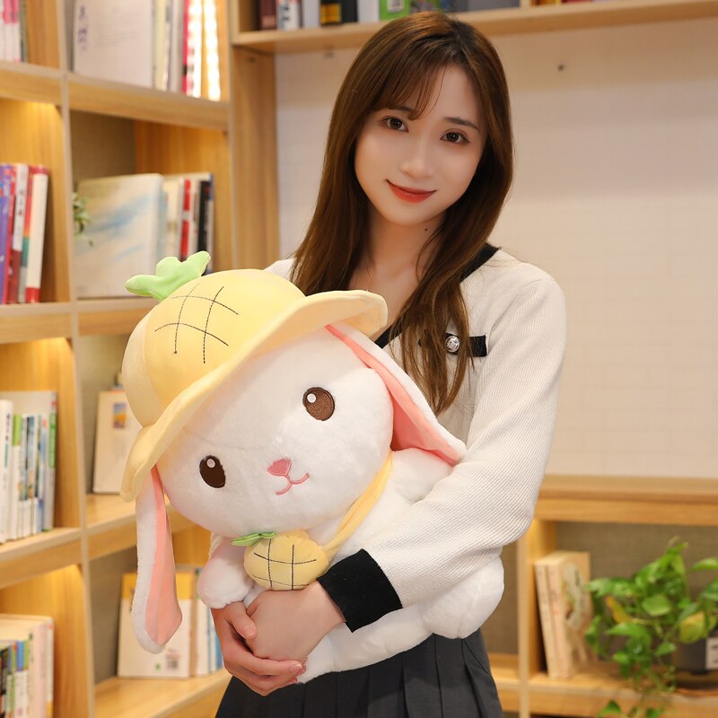 Adorable Kawaii White Bunny Plushie Family for Your Adventures!