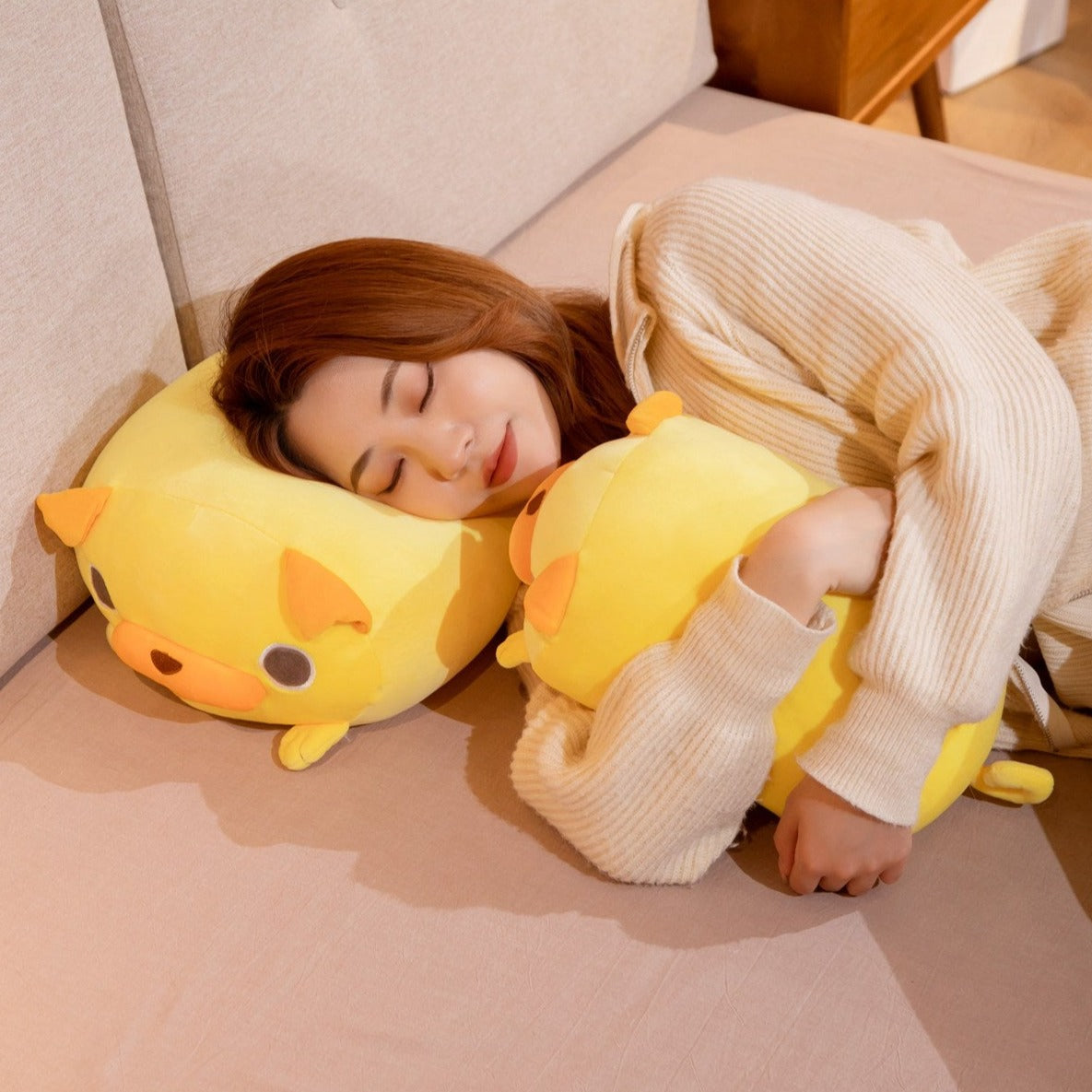 Adorable Yellow Pug Plush Toys