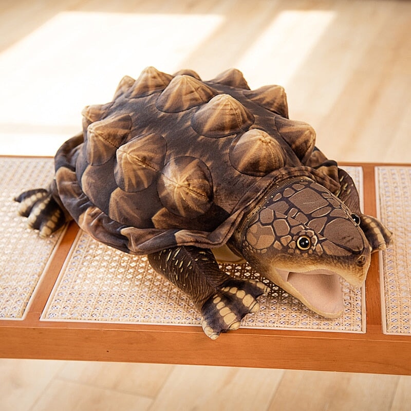 Giant Realistic Snapping Turtle Plush Toy
