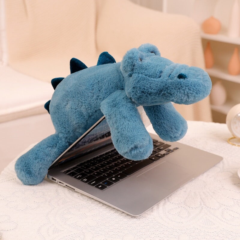 Cuddle Buddies: Sloth, Fox, Raccoon, and Crocodile Plush Toy Set