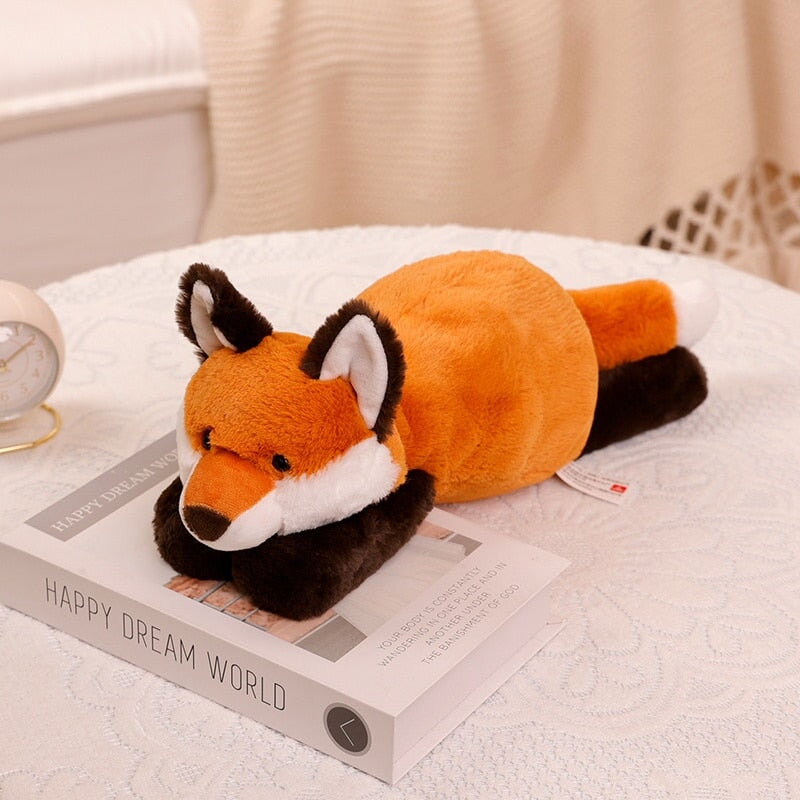 Cuddle Buddies: Sloth, Fox, Raccoon, and Crocodile Plush Toy Set