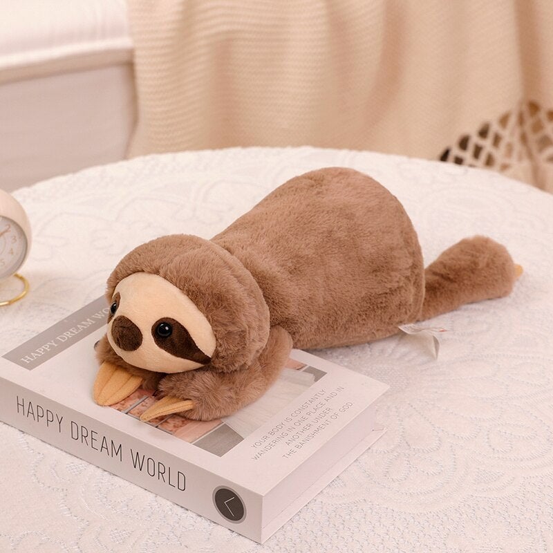 Cuddle Buddies: Sloth, Fox, Raccoon, and Crocodile Plush Toy Set