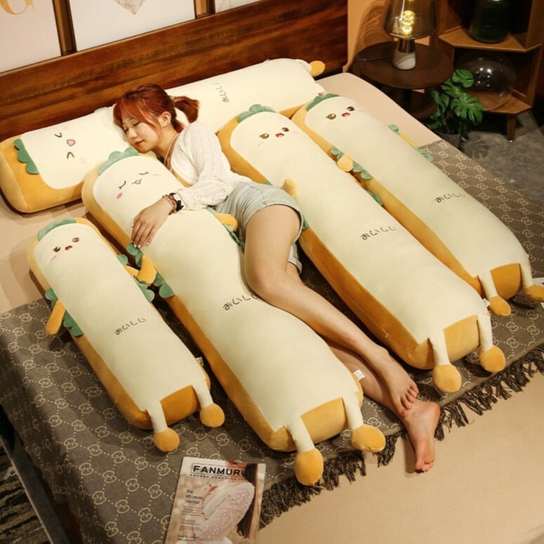 Deliciously Adorable Long Burrito Wrap Bread Plush Toy