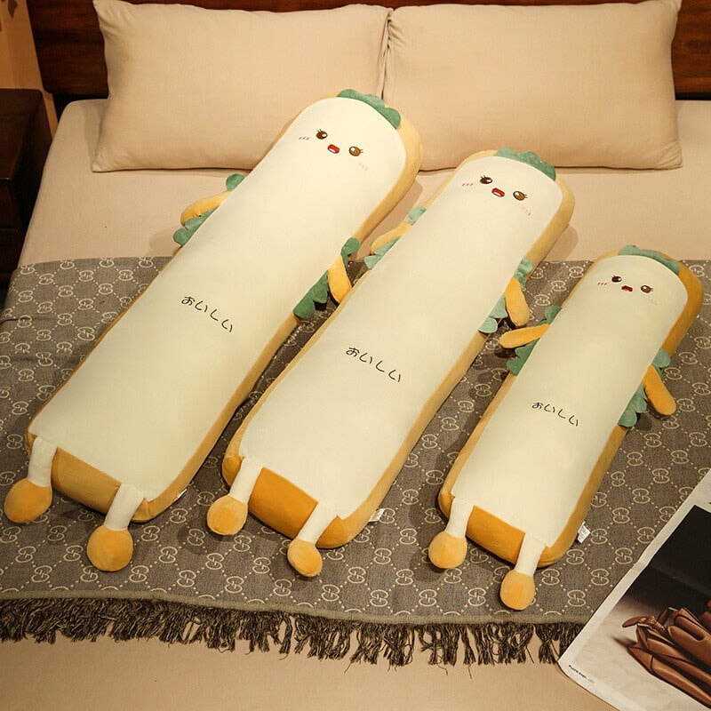 Deliciously Adorable Long Burrito Wrap Bread Plush Toy