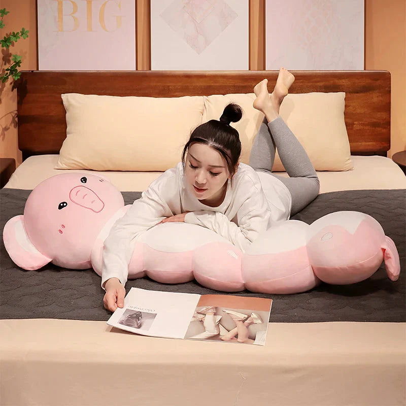 Adorable Long Caterpillar Cat, Koala, and Elephant Plush Toy Collection