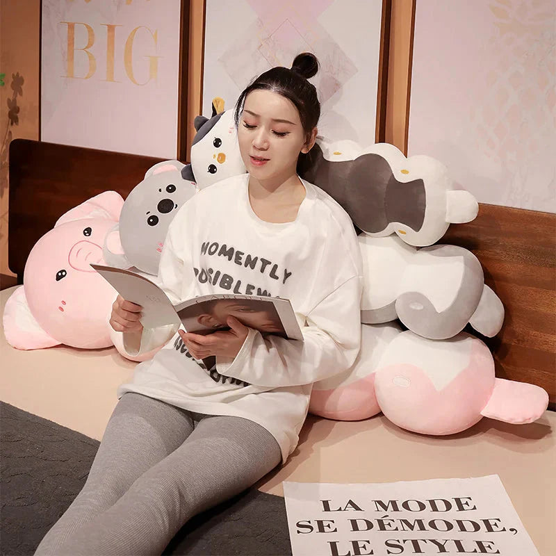 Adorable Long Caterpillar Cat, Koala, and Elephant Plush Toy Collection