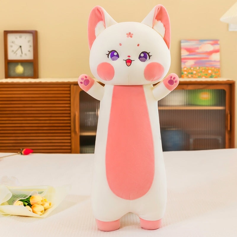 Extra Soft Long-Body Sakura Fox Family Plush Toy