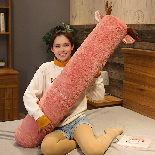 Cozy Long Fluffy Animal Body Pillow Plushies for Ultimate Comfort
