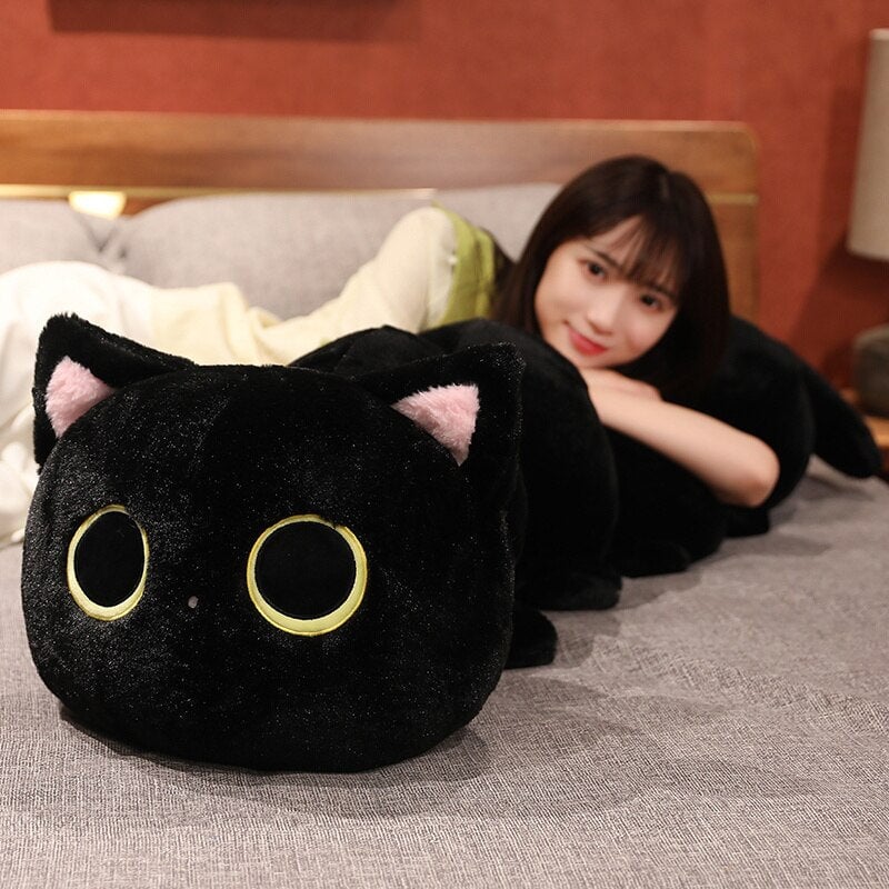 Extra Soft and Cuddly Long Fluffy Cat Caterpillar Plush Toys