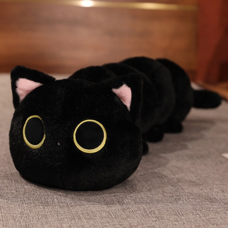 Extra Soft and Cuddly Long Fluffy Cat Caterpillar Plush Toys