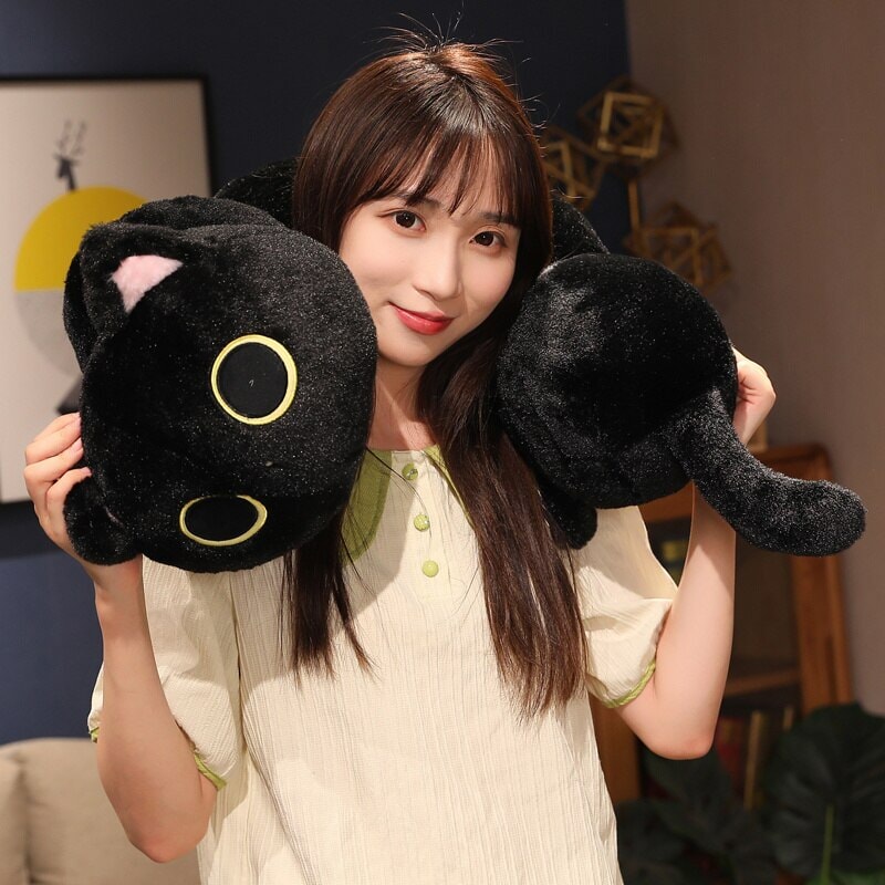 Adorable Long Fluffy Cat Caterpillar Stuffed Toys