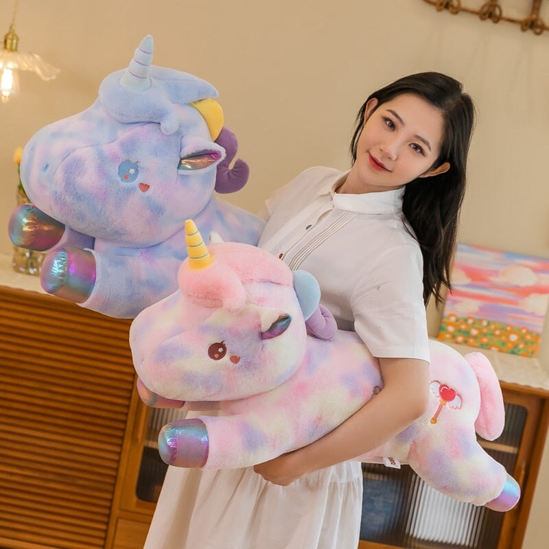Adorable Extra-Long Galaxy Unicorn Plush Toys