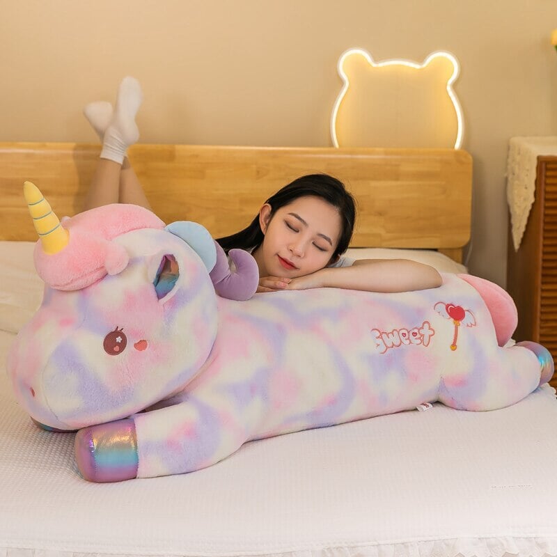Adorable Extra-Long Galaxy Unicorn Plush Toys