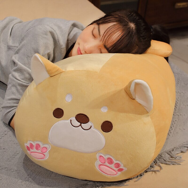 Adorable Long Kawaii Shiba Inu Plush Pillow