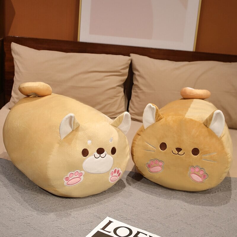 Adorable Long Kawaii Shiba Inu Plush Pillow