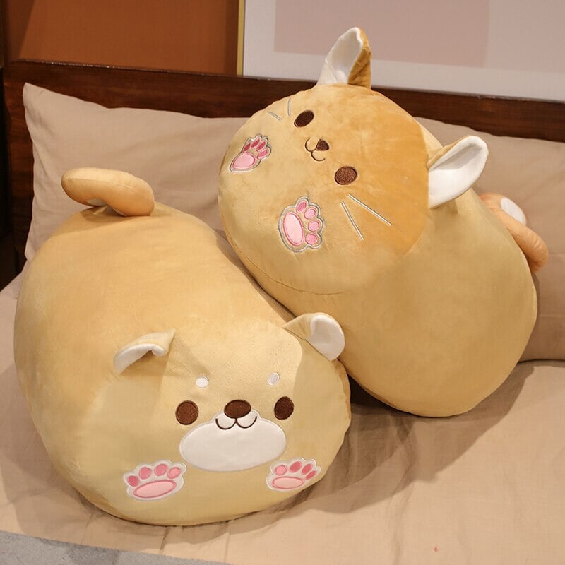 Adorable Long Kawaii Shiba Inu Plush Pillow