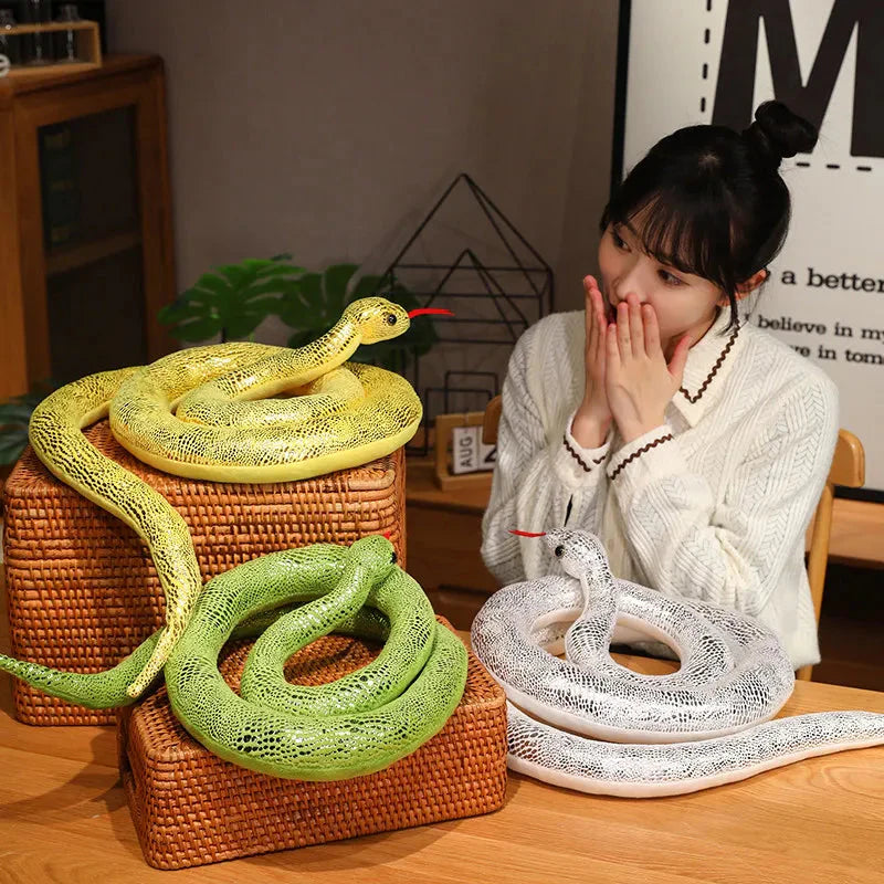 Glistening Long Snake Plush Toys