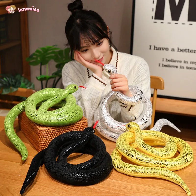 Glistening Long Snake Plush Toys