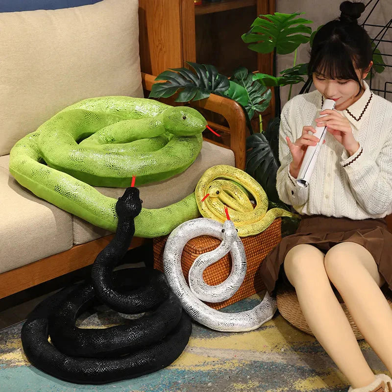Glistening Long Snake Plush Toys