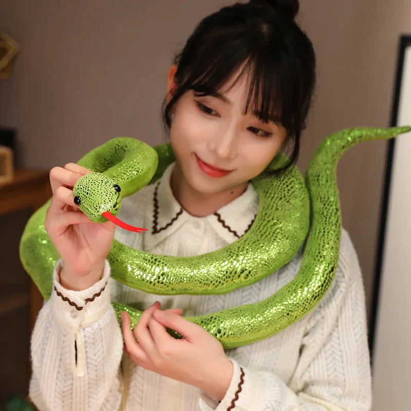 Glistening Long Snake Plush Toys