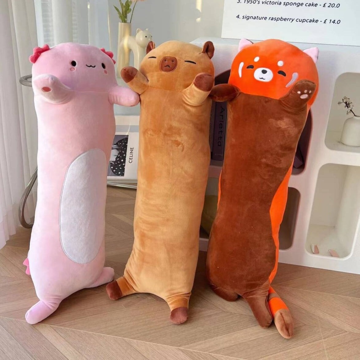 Cuddle Up with Our Adorable Long Snuggle Buddies Plushie Collection!