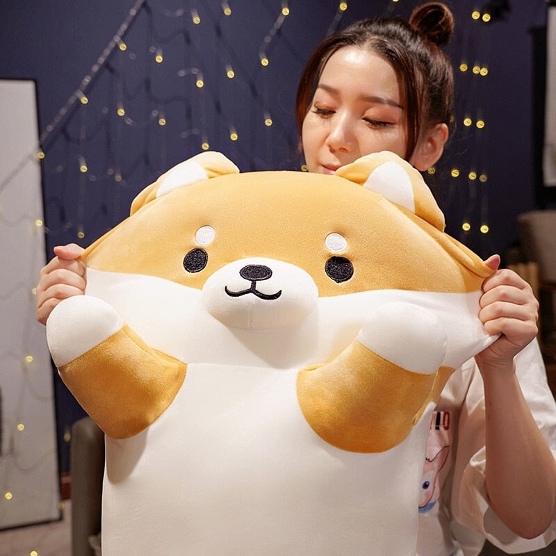 Cozy Long Shiba Inu Cuddle Plushies