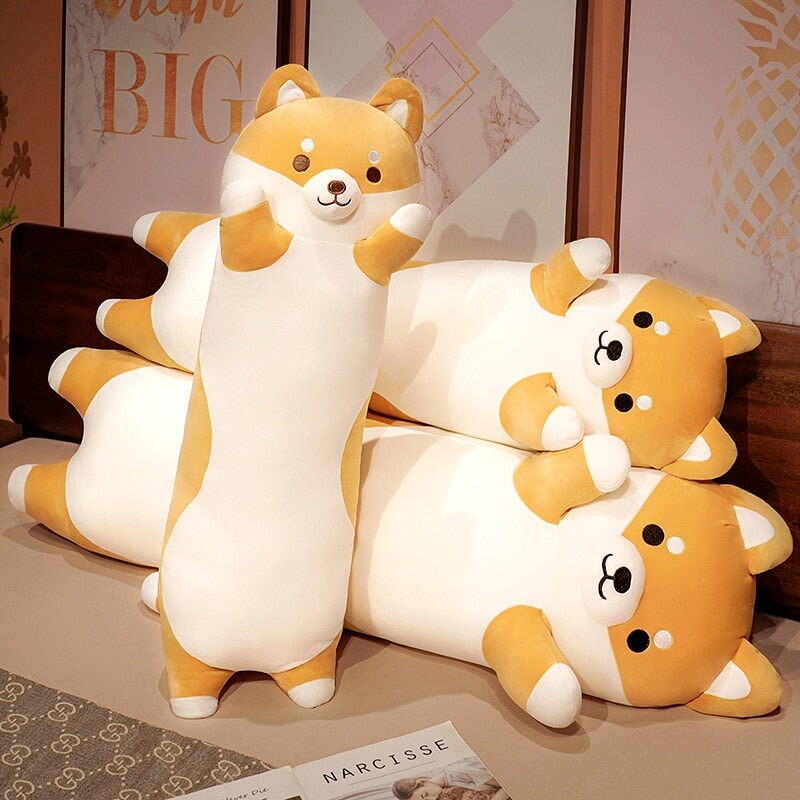 Cozy Long Shiba Inu Cuddle Plushies