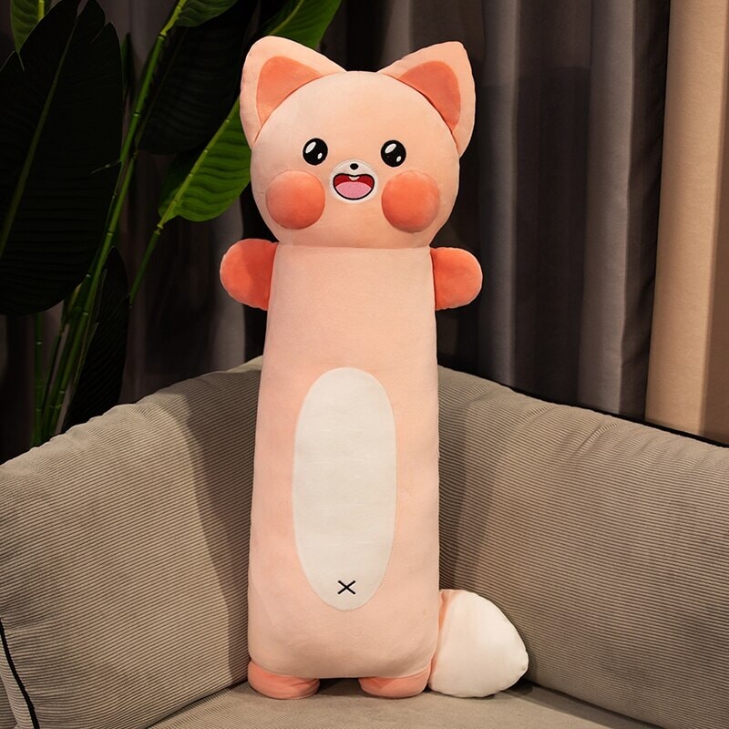 Extra-Soft Long Cat and Raccoon Plush Toys for Ultimate Cuddles