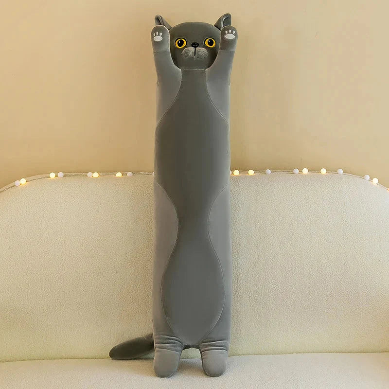 Cozy Collection of Long Plush Siamese, British Shorthair, and Snowshoe Cat Stuffed Animals