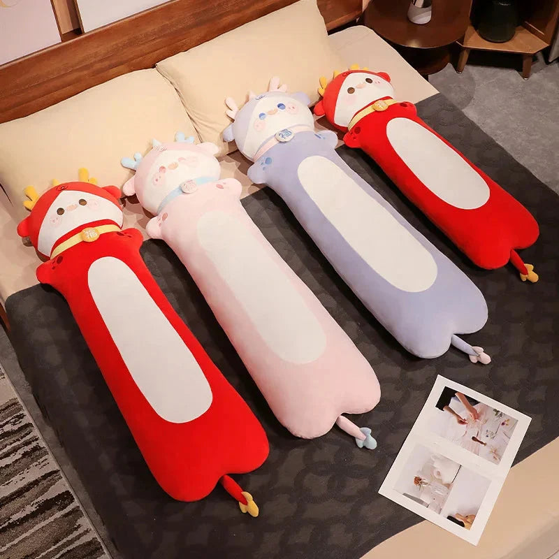 Adorable Long Plush Dragon Cuddle Buddies