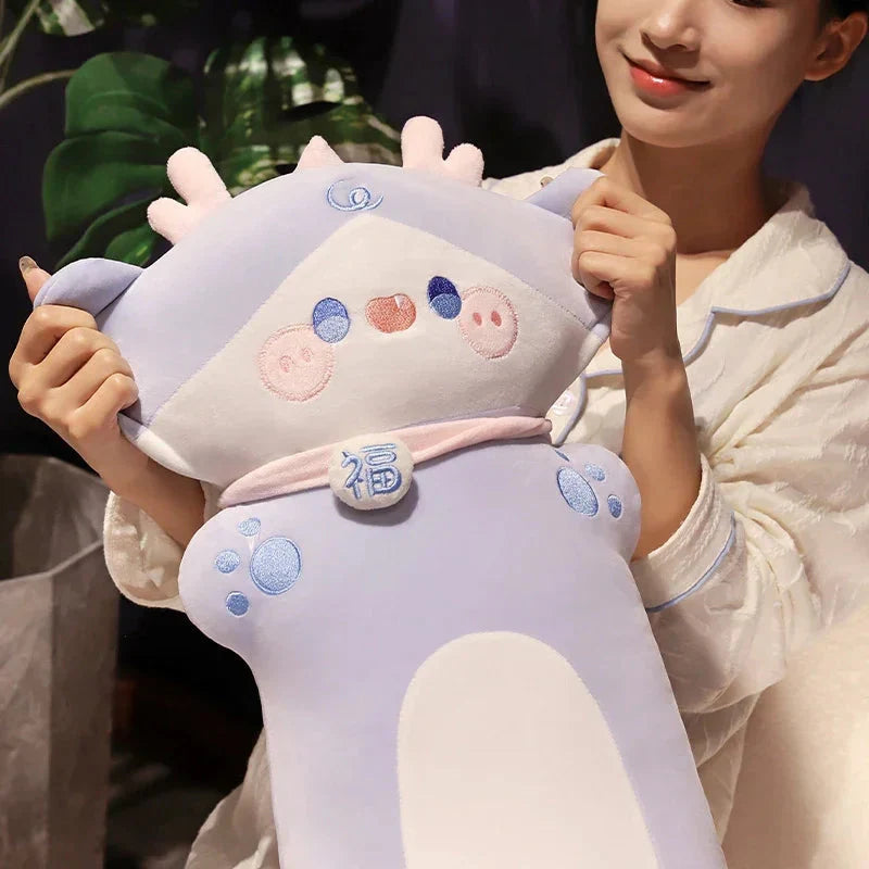 Adorable Long Plush Dragon Cuddle Buddies
