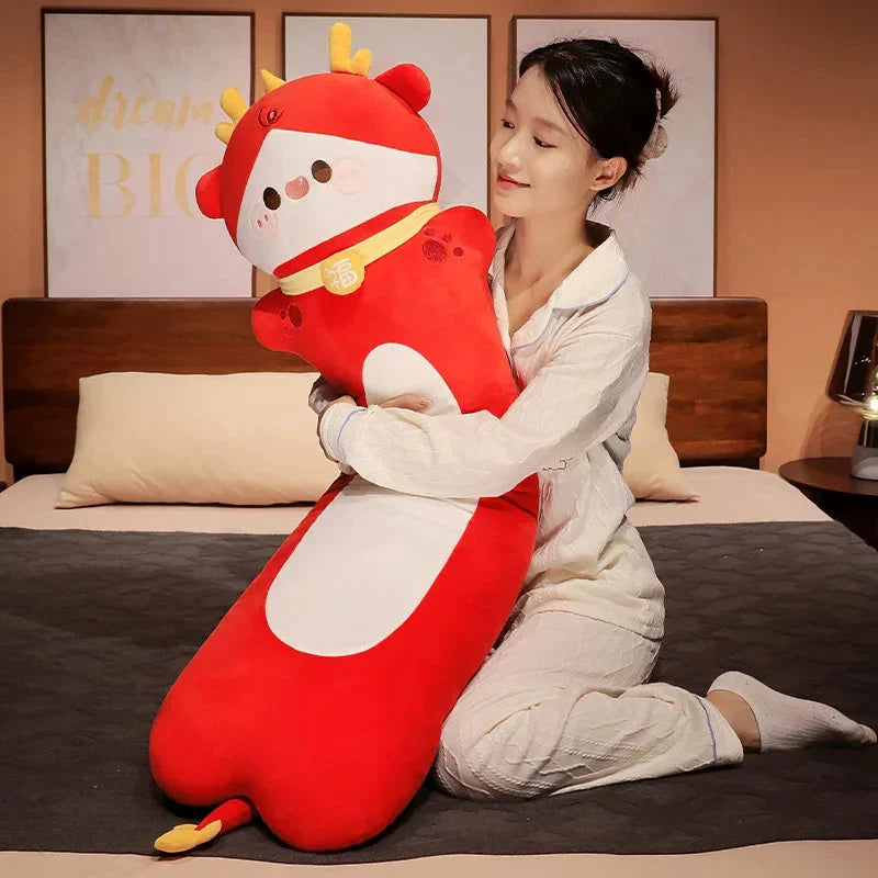 Adorable Long Plush Dragon Cuddle Buddies