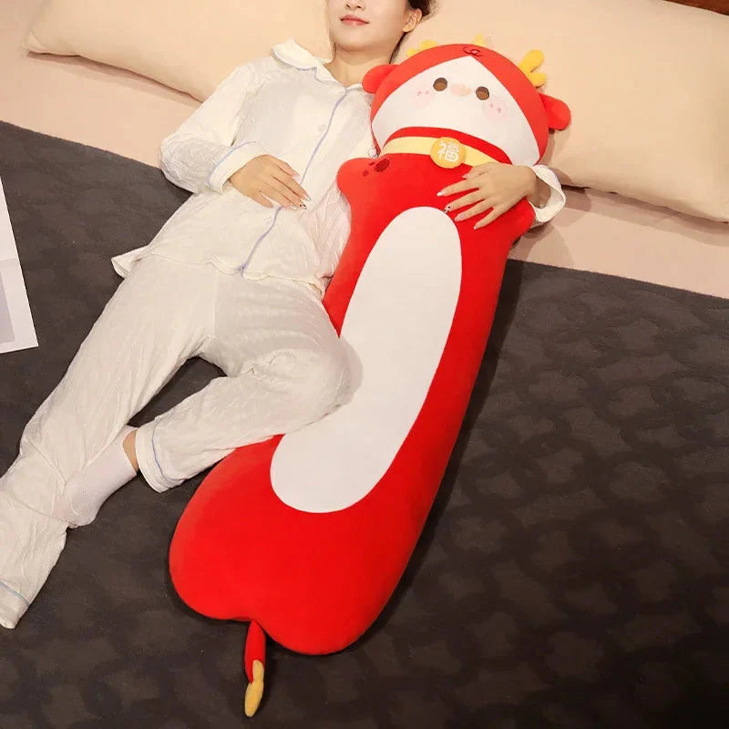 Adorable Long Plush Dragon Cuddle Buddies