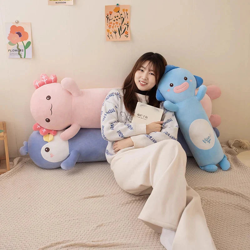 Delightfully Cozy 2024 Long Snuggly Fish, Axolotl, and Penguin Plushie Collection