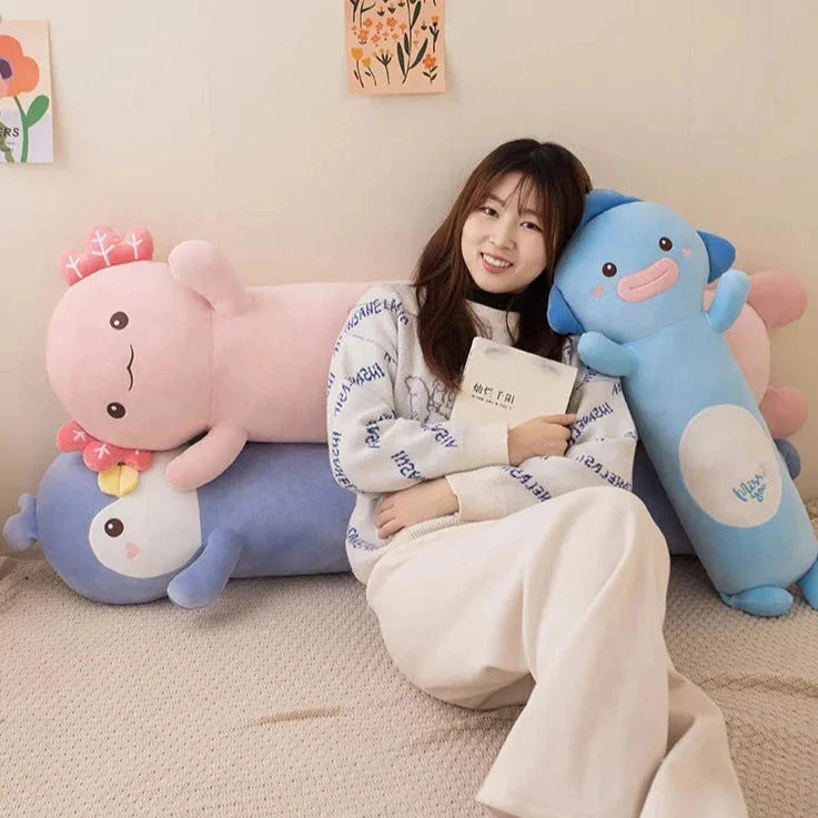 Delightfully Cozy 2024 Long Snuggly Fish, Axolotl, and Penguin Plushie Collection