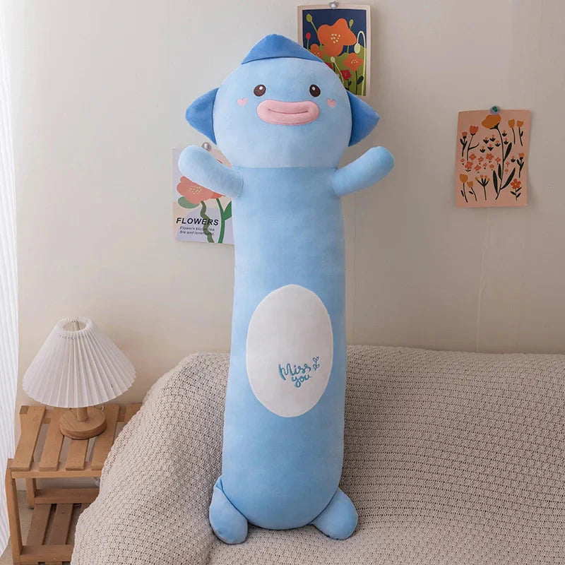 Delightfully Cozy 2024 Long Snuggly Fish, Axolotl, and Penguin Plushie Collection