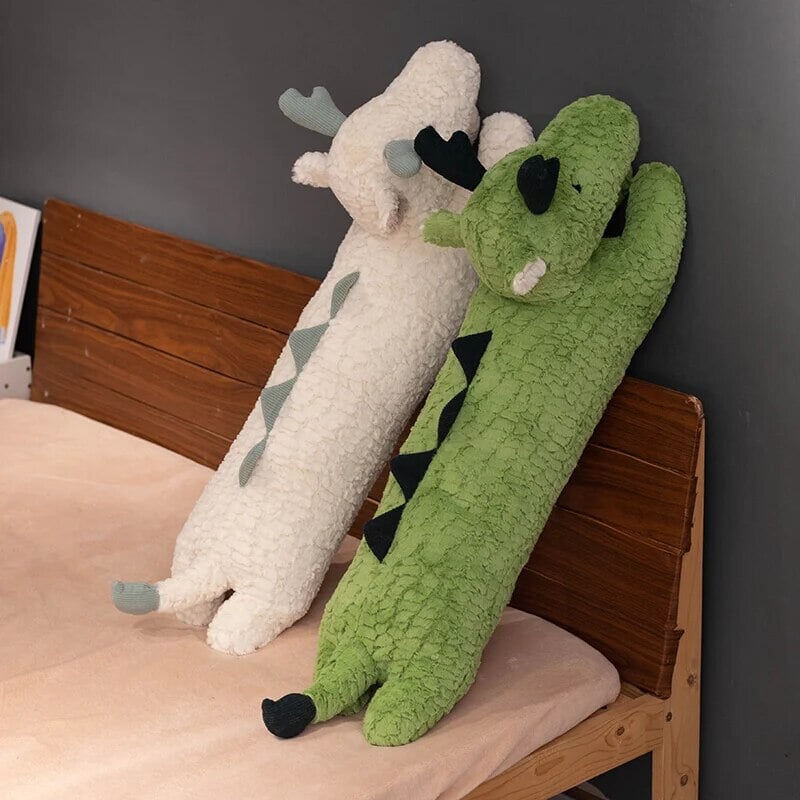 Cozy Green and White Long Dragon Plush Toys