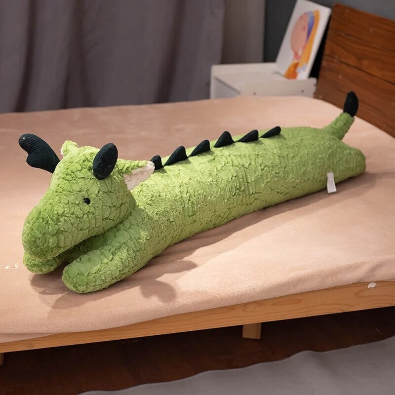 Cozy Green and White Long Dragon Plush Toys