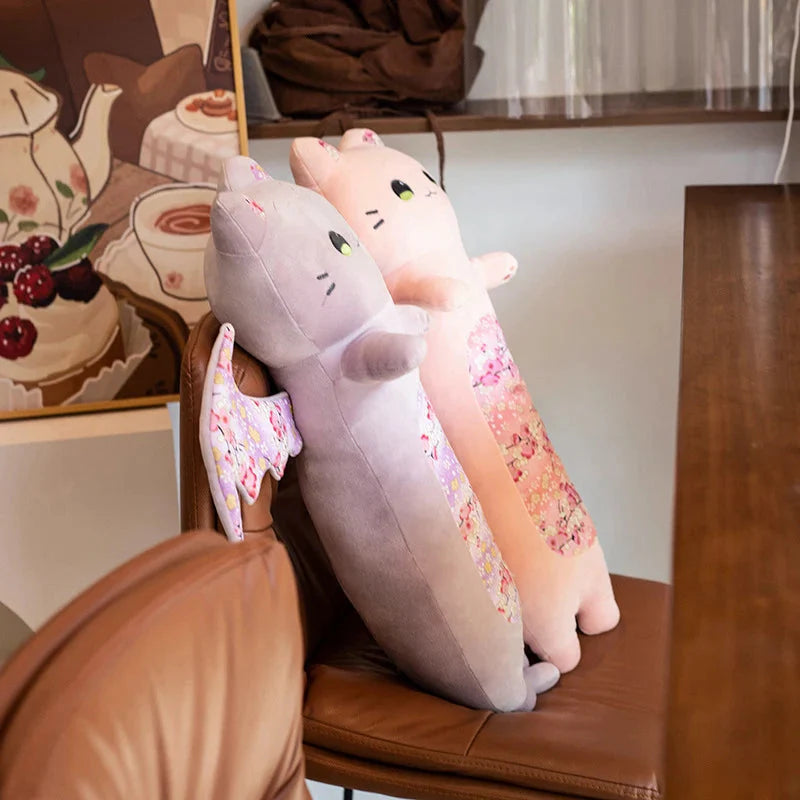 Cozy & Adorable Luna and Solis Sakura Cat Plushies