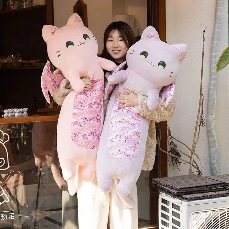 Cozy & Adorable Luna and Solis Sakura Cat Plushies