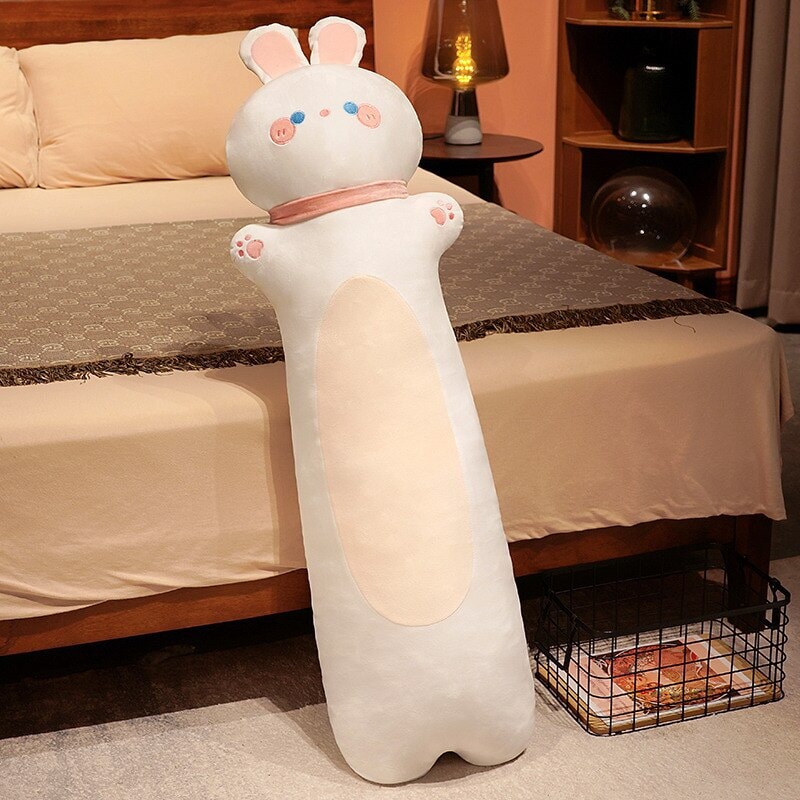 Cuddly Long Plush Friends: Monkey, Dog, Deer, Bunny, and Cat Companions