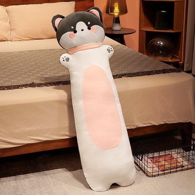 Cuddly Long Plush Friends: Monkey, Dog, Deer, Bunny, and Cat Companions