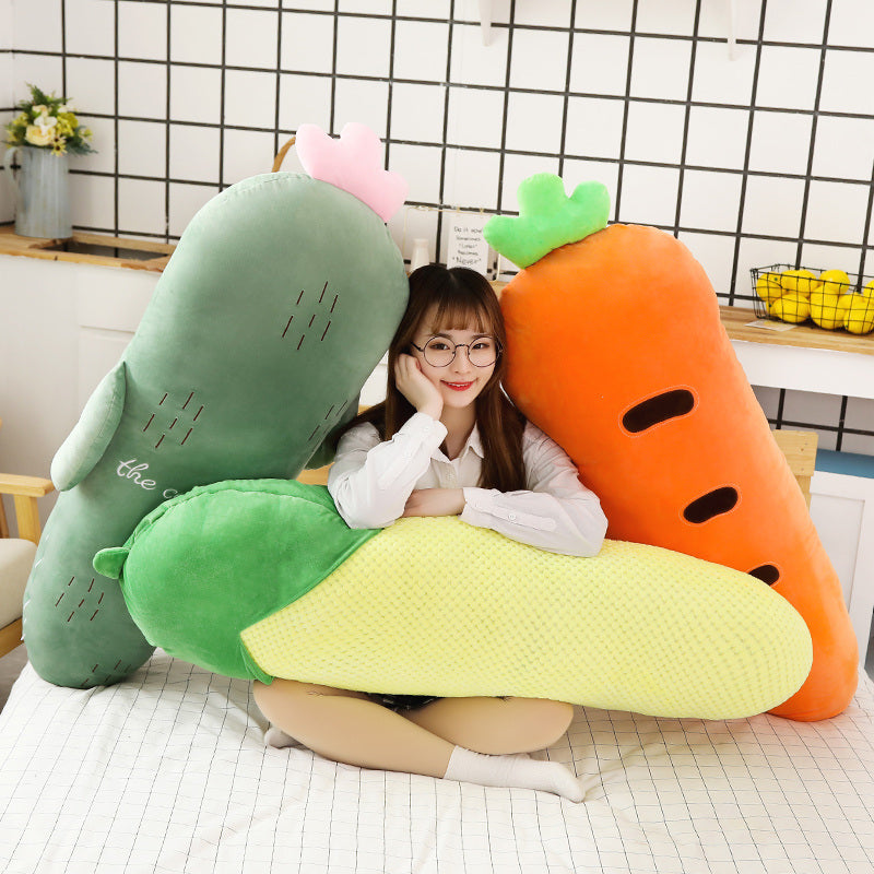 Cozy and Cuddly Long Plush Vegetable and Fruit Collection