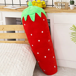 Cozy and Cuddly Long Plush Vegetable and Fruit Collection