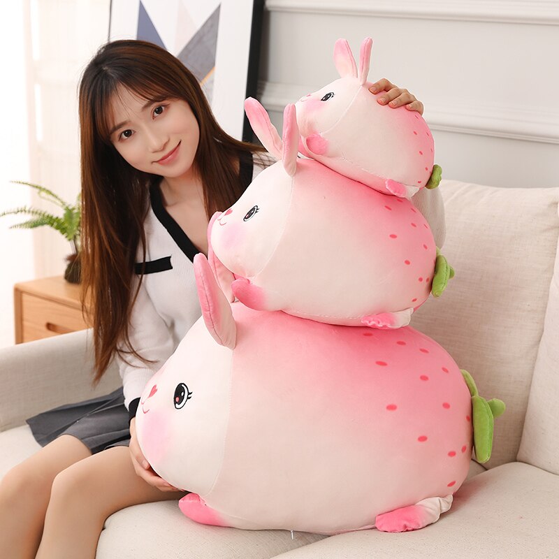 Adorable Lucky Strawberry Bunny Stuffed Animals