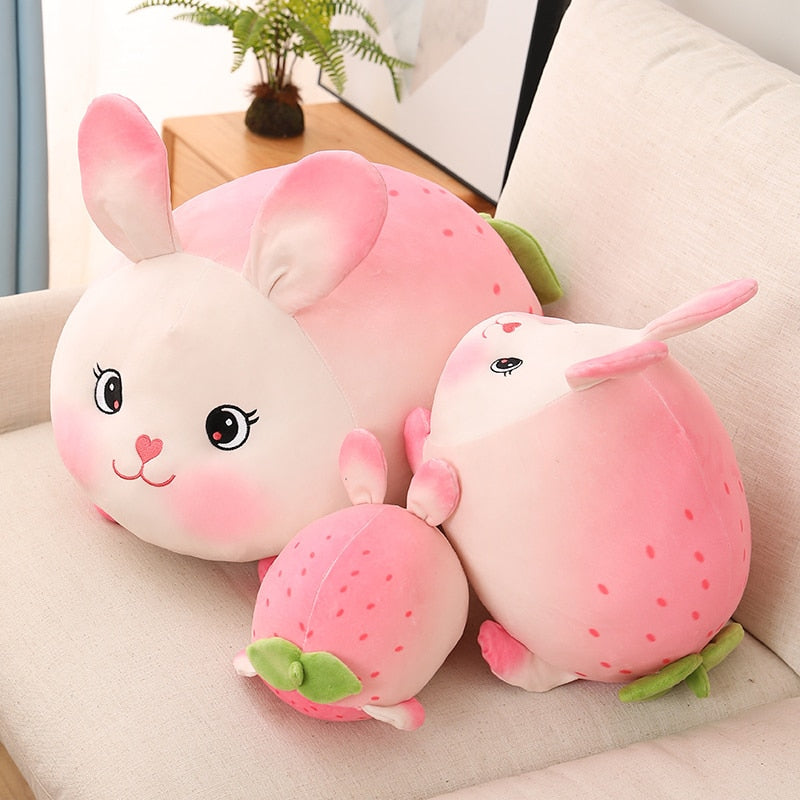Adorable Lucky Strawberry Bunny Stuffed Animals